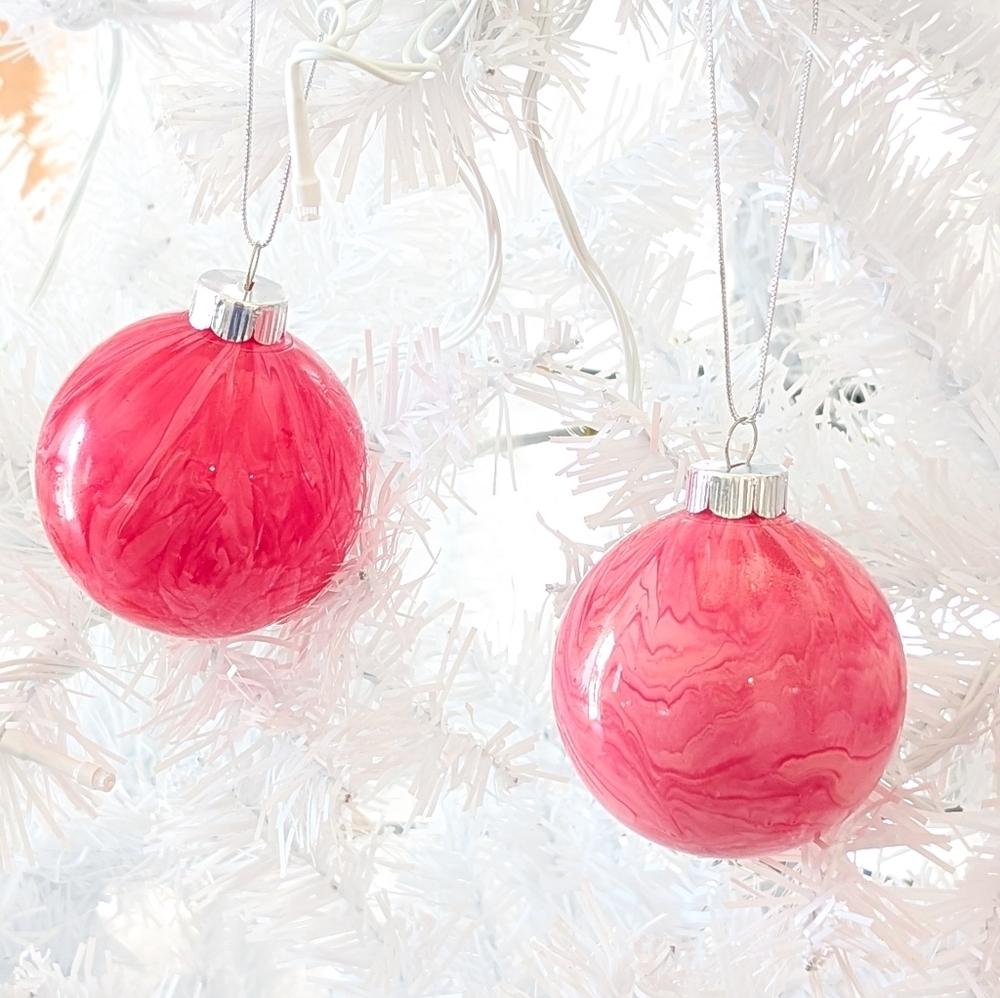 Hand-painted One Of A Kind Christmas Ornaments. Set Of 4